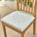 Waterproof light blue PU leather chair seat cover with elegant water droplet protection - Light Gray