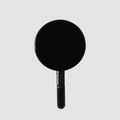 Minimalistische zwarte ronde zelfklevende wandhaak voor badkamer, boorvrij kunststof design - Zwart