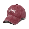 Cappellino da baseball bordeaux vintage con ricamo Oakland California in bianco - 56cm-60cm / Borgogna