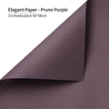 Deep plum purple waterproof flower wrapping paper, thick matte finish, 58x58cm 15 sheets - 15 Sheets/Pack (58*58cm) / Purple Plum