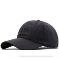 Detail of black quick-drying baseball cap with perforated breathable mesh fabric - One Size(Adjustable) / Dark Gray