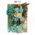 DIY dried flower material kit featuring blue baby's breath and yellow sunflowers for crafts - Flower Pack No.11