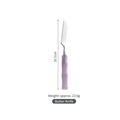 Bamboo-shaped 304 stainless steel butter knife with lavender acrylic handle - Purple Butter Knife