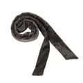 Fascia per capelli senza calore in velluto grigio scuro per styling notturno delicato - Set di Elastici Piccoli Grigio Scuro