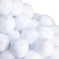 Boules de neige artificielles blanches pour décorations de Noël et batailles de neige - 20 pièces Sac OPP 5cm / Blanc