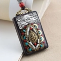Ebony Ganesha Peace Brand Nepal Single Pendant