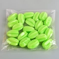Miniature star fruit dollhouse props in green color, set of 20 pieces in plastic bag - Starfruit