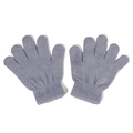 Kinder einfarbig grau Strickhandschuhe Winter warme Wolle Fünffinger Fäustlinge Alltag - Handschuhe / Grau