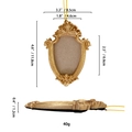 Golden Christmas tree photo frame ornament with dimensions 4.6 inches and 40g weight - 24# / Gold