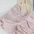 Pink floral bamboo cotton muslin baby swaddle blanket for newborns with floral pattern - Pink Flower
