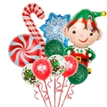 Christmas balloon set with elf foil balloon candy cane and merry christmas latex balloons - Christmas Elf Boy