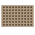 French cream style rectangle area rug with black clover pattern on beige background - 200*300cm / Jing'an Hotel Style