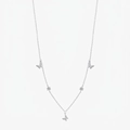 Elegante Halskette aus S925 Sterlingsilber mit funkelndem Schmetterling und Zirkonia - 925er Silber / Silber