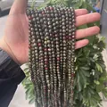 Perles rondes en pierre naturelle unakite pour la fabrication de bijoux DIY bracelet - 4mm (environ 90 pcs) / Pierre Sang de Dragon