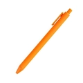Vibrant orange click-action ballpoint pen with matte finish and streamlined clip - Orange