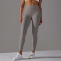Pantalon de yoga sans couture gris foncé taille haute avec effet push-up fessier - XS / Gris Roche de Lune