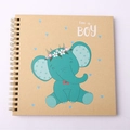 Album foto per neonato da 6 pollici con elefante blu e scritta I'm a BOY - Stile Elefante A (I'm a BOY)