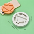 Molde de silicona redondo con líneas geométricas para jabón y repostería DIY - Estilo geométrico redondo (2)