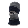 Winter windproof outdoor riding balaclava with warm fleece lining in gray and navy - L(58-60cm) / Navy Blue