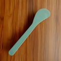 Mint green matte plastic spatula stirrer for face masks and DIY mixing 13cm - Solid Lake Blue