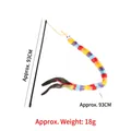 Interactive 93cm rainbow caterpillar wand cat toy with colorful feathers and long black rod - Rainbow Striped Caterpillar With Feather