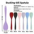 Duckbill silicone spatulas in seven vibrant colors with nylon core and 28.6cm length - Duckbill Spatula / Red