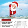 Tabella taglie dell'adesivo statico di Babbo Natale con varie dimensioni per decorare - Babbo Natale (P-SD635) / Più Grande (120x180cm)