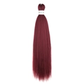 Extension de cheveux synthétiques Easy Braid rouge 26 pouces pour tresses et nattes - Rouge (FR 118#)