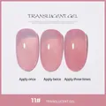 Vernis à ongles gel translucide #11 rose nude effet de couches - 11# Teint Translucide