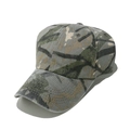 Vue détaillée du chapeau de pêche camouflage avec œillets d'aération et visière surpiquée - M(56-58cm) / Camouflage Gris Vert(D)
