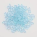 DIY light blue transparent butterfly shaped glass beads for jewelry making projects - Light Lake Blue