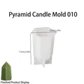 Moule silicone bougie pyramide pour résine DIY, diamètre 5,2 cm et hauteur 7,2 cm - Cône