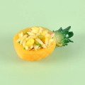 Miniatura realistica di riso fritto all'ananas giocattolo per casa delle bambole - Riso fritto con mais