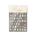 Stickers à ongles 5D en relief avec motifs de canards de jardin et fleurs - Relief 5D / Canard de Jardin (to1171 Relief)