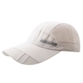 Casquette de baseball en mesh crème avec logo SPORTS pour protection solaire et activités plein air - Beige