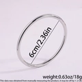 【45】steel-colored Open Bangle
