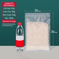 Frosted resealable food pouch 20x30cm 16-wire thickness for cat food and dry snacks - Frosted Style / 20x30cm
