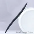 Horquilla minimalista de ébano negro para moños, pasador de madera curvo de 17,5 cm - Imitación Ébano Qingwan