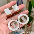 2508190 Wooden Pearl And Shell Beaded Earrings (s925 Silver Needles)