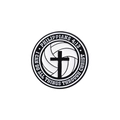 Minimalistische ronde metalen badge met kruis en Filippenzen 4:13 Bijbeltekst - Volleybal Kruis Schrift Stijl (QHXZ1226)