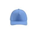Detail view of laser-cut side vents on a breathable quick-dry light blue baseball cap - Light Blue