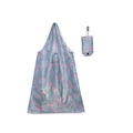 Foldable grey 190T polyester shopping bag with pink flamingo and palm leaf print - 16kg / 38*58cm / Flamingo (XC-33)