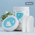 KIMPETS 50pcs pet dental finger wipes for dogs and cats oral cleaning and care - Teeth Cleaning Finger Sleeve / 50 Pieces