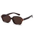 Foldable tortoise shell sunglasses with dark lenses and vintage style frames - 5th Gen - Tortoise