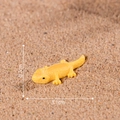 Miniatura di lucertola in resina gialla 3,1 cm per decoro giardino e accessori DIY - Giallo