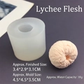 Molde detallado de silicona para mousse de lichi 3D y creación de velas aromáticas - Molde de Pulpa de Lichi