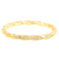Chic multi-layer stretch bangle in gold finish with unique twisted spiral texture - Gold - Large Twist Pattern (A-55)
