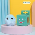 Plush light blue interactive sound cat toy ball in green packaging for pets - Blue Frog (Frog Sound) - Plush Version