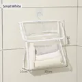 Piccola borsa appesa bianca impermeabile per vestiti da bagno e organizer 30x31x10cm - 30x31x10cm / Bianco (Piccolo)