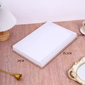 White jewelry display tray showing dimensions 35.3cm x 24cm x 3cm on wooden background - 35*24 Tray for Necklaces
